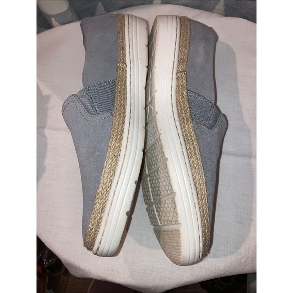 NEW Clarks Womens Size 10M Marie Sail Gray Suede Loafer Leather Shoes Casual - Picture 6 of 9